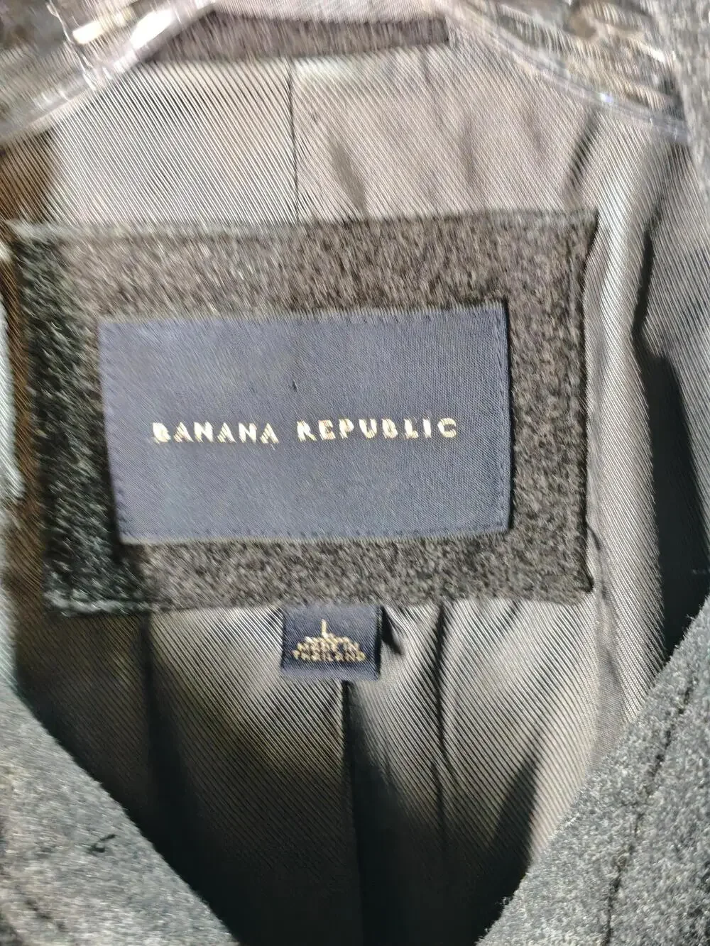 Banana Republic Coat Mens Large Wool Blend Overcoat Classic Dress Formal